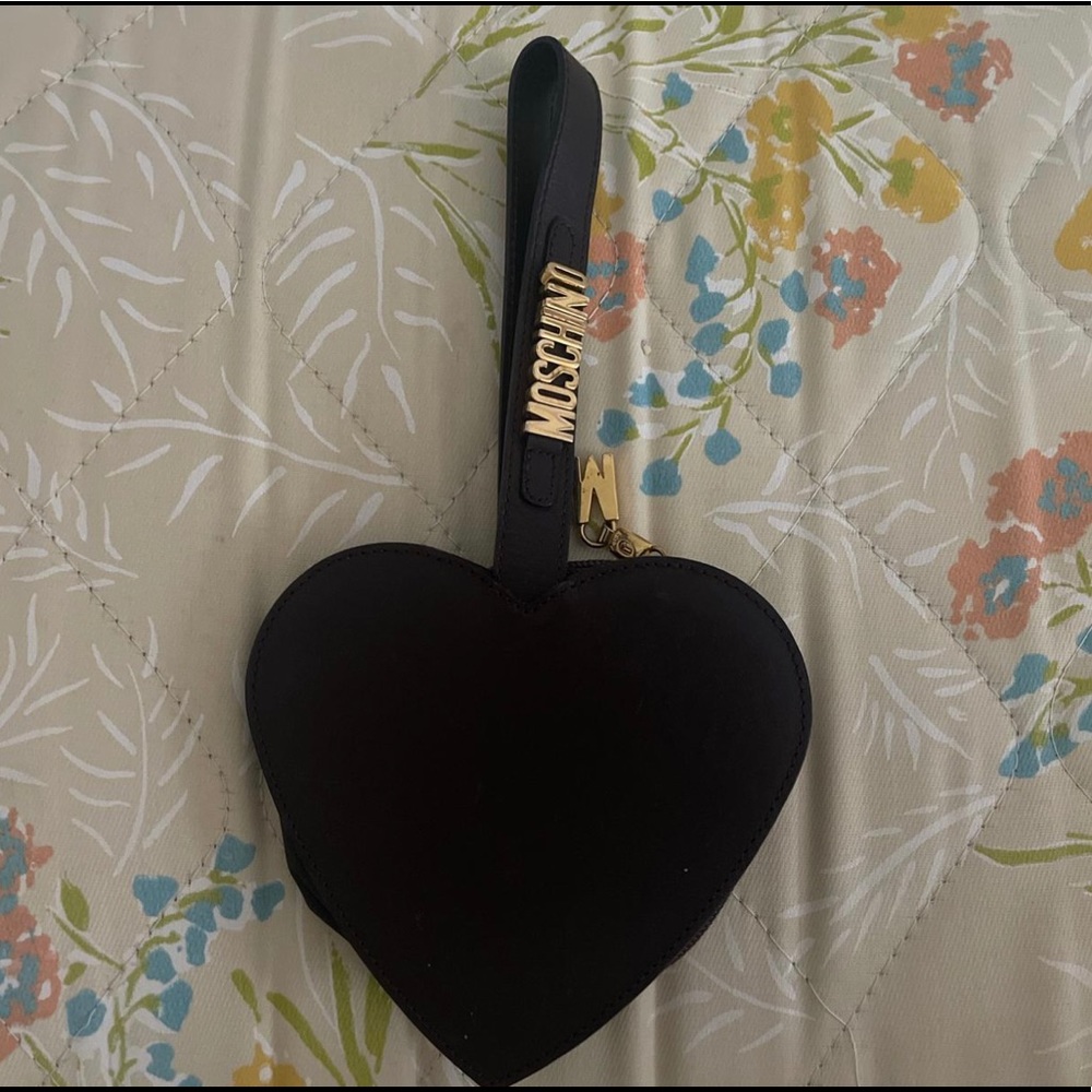 Moschino heart wristlet